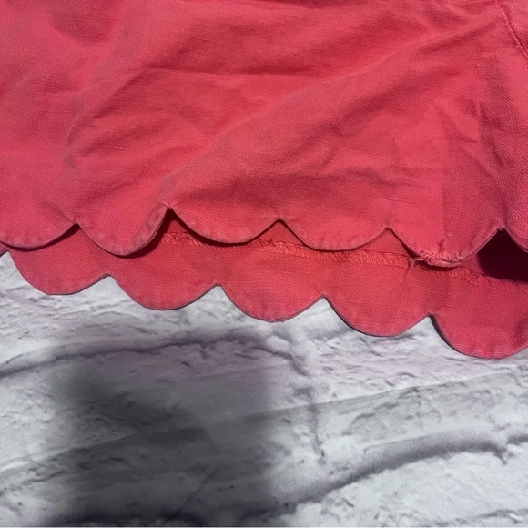 J. Crew Scallop Shorts Cute Casual Everyday Pink Shorts Size 14 - Picture 3 of 4
